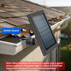 Gutter Mount Compatible with Solar Panel and Small Solar Panel, Adjustable an…
