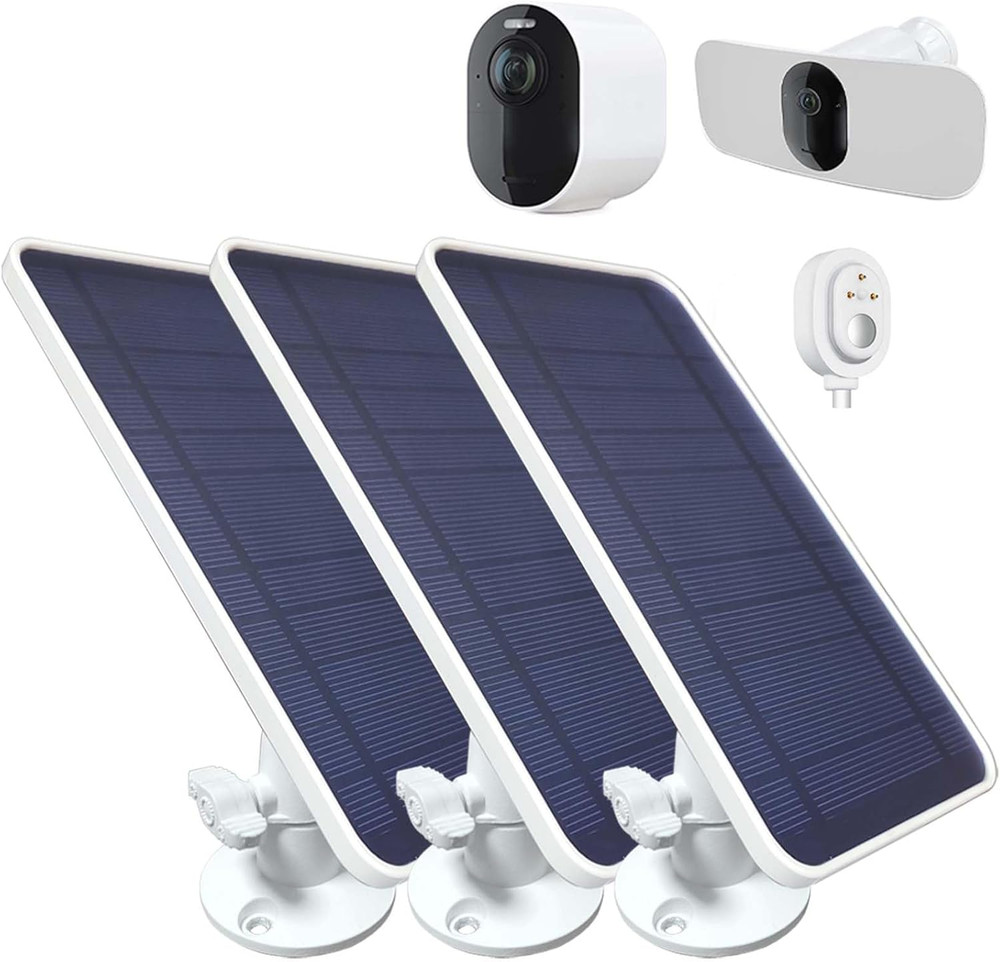 Solar Panel Charger for Arlo Pro 5S 2K, Pro 4, Pro 3, Ultra 2, Ultra 2 XL, Pro 4