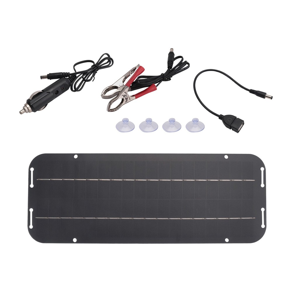 12V 6W Solar Panels Car Motorcycle Kick Scooter Portable Solar Panel Car 1855