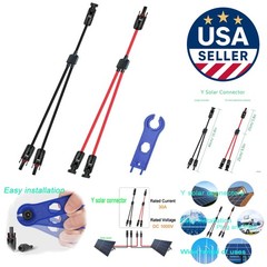 10AWG Y Solar Connector 1 Male to 2 Female Cable – Reliable & Waterproof