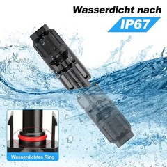 1-100Set Male Female Wire Cable Connector Set Solar Panel Waterproof Connector