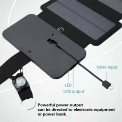 100W Solar Panel Folding PV Power Bank Outdoor Camping Hiking USB Phone Charger