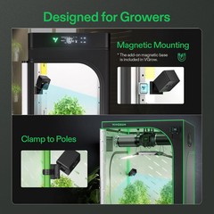 VIVOSUN GrowCam C4, 2K QHD WiFi Smart Camera for Grow Tent & VGrow Smart Grow Bo