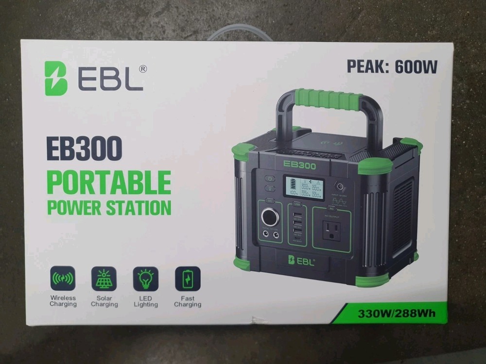 BLACK/GREEN – EBL PORTABLE POWER STATION EXPEDITION 330W