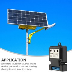 6V 12V 10A Auto Solar Panel Charge Controller Battery Charger Regulator (Black)
