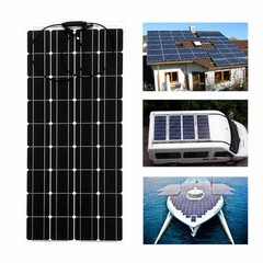 Flexible Solar Panel 200W 18V Waterproof For RV Boat Camper Home Charge