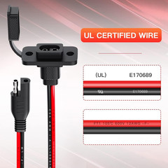 Rectangular Connector Power Socket Sidewall Port, Weatherproof Quick Connector S