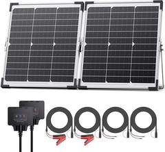 7.5W Solar Battery Maintainer & Trickle Charger 12V Waterproof Panel W/ IP68