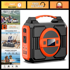 300W Portable Power Station, 220Wh Solar Generator Backup Battery Pack, AC Outle