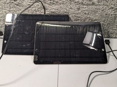 Lot (2) 5W 6V Small Solar Panels USB Charger Power Bank Charging Plates