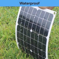 300W Semi-Flexible Solar Panel 12V 30A for Home RV Camping Off-Grid Power System