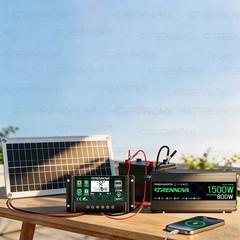 Grennova 1500W Solar Kit 30W 60A MPPT Off-Grid Home RV Backup