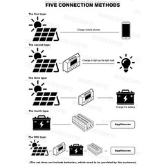 10000W Inverter (12V-110V/220V) + 2pcs Solar Panels + Charge Controller 100A