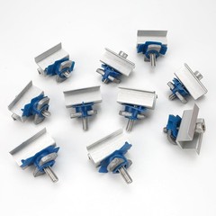 10 Pcs Adjustable Solar Panel Mounting Bracket Clamps Wide Photovoltaic Support