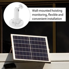 Solar Panel Mount Bracket For Security Camera Outdoor Adjustable White ABS