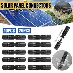 20 Pairs Male Female Wire Cable Connector Set Solar Panel Waterproof Connectors