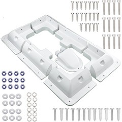 7PCS Solar Panel Mounting Brackets Kit – Drill-Free ABS Corner Mount for RVs, Bo