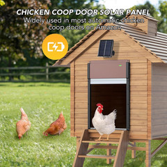 Chicken Coop Door Solar Panel, 2W 5V Solar Panel Battery Powered with Controller