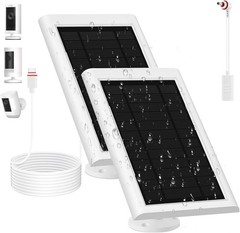 Solar Panel for Ring Camera(2Nd Generation), 2 Pack 5W Solar Panel with 10FT/3M