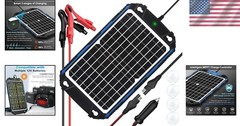Waterproof 12W Solar Battery Charger & Maintainer – UltraSmart MPPT Tech~-