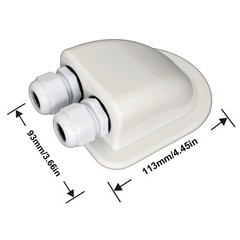Double Wire Cable Entry Gland Box Roof Solar PanelBoat RV Caravan Junction Box