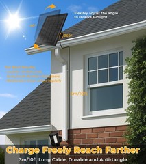 8W Solar Panel for Ring Camera, 3-Pack Solar Panel Charger Compatible with …..