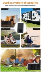 10W Foldable Solar Panel Charger USB 5V Power Bank Waterproof for Camping Hiking