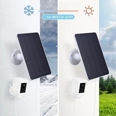Solar Panel 4W Kit for Ring Spotlight Camera/Ring Stick Up Indoor/Outdoor Camera