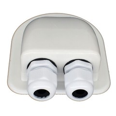 2PCS Double Wire Cable Entry Gland RV Caravan Roof Solar Boat Panel Junction Box