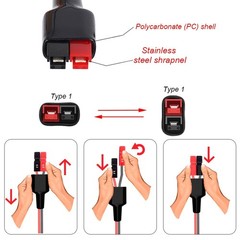 Solar Panel Extension Cable 4in1 Solar Adapter for XT60 DC5521 DC7909 Connectors