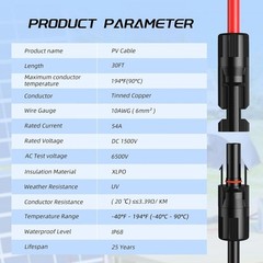 Reliable Solar Extension Cable with Locking Design