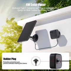 Solar Panel Blink Camera Outdoor 2 Pack Compatible 2K+/4(4th Gen) 13ft Cable