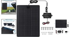 Solar Battery Charger Maintainer, 20W Solar Panel Kit for Dump Trailer Built….