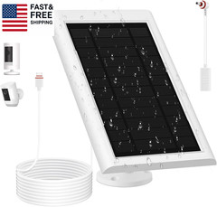Solar Panel for Ring Camera(2Nd Generation Dustproof Waterproof 5W Solar 10FT/3M