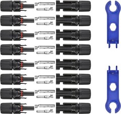 8 Pairs Solar Connectors, Male/Female Waterproof IP67, MC4 1000V 30A, Solar…