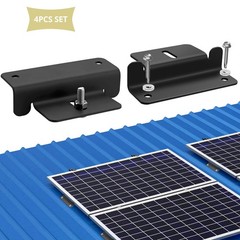 Anbte 4PCS Solar Panel Mounting Z Brackets, Aluminum Solar Panel Mounting Bra…