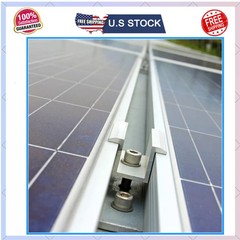 48 Pack Solar Panel Mid Clamps 1.06 Inch Aluminum Mounting Bracket Kit