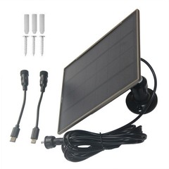 Waterproof 5V Solar Panel For Outdoor Camera 6000mAh Rechargeable Charger