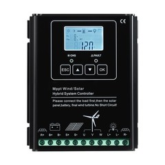 VEVOR 12V 600W Solar Wind Power Kit 2PCS 100W Solar Panels 400W Wind Turbine