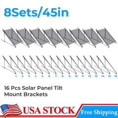45in Adjustable Solar Panel Mounting Brackets Kit System for 8 Solar Panels