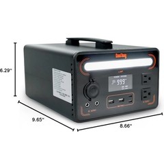 Portable Power Station 300W 268Wh LiFePO4 Solar Generator 100W Type-C AC Outlet