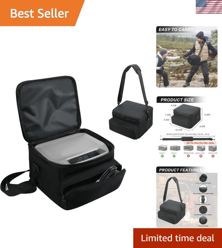 Portable Power Station Carrying Case Bag for Eco-flow Generators – 10.2×9.8×6.9
