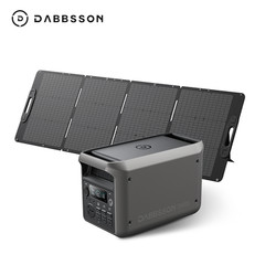 Dabbsson 3072Wh 3000W Portable Power Station Generator w/ Folding Solar Panel