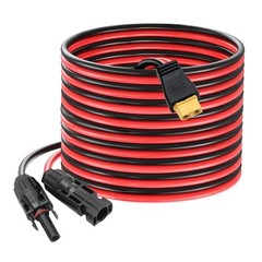 Bateria Power Solar to XT60 Charge Extension Cable Solar Panel 20FT-6M 12AWG