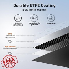 DOKIO 100W 18V Flexible Solar Panel Monocrystalline