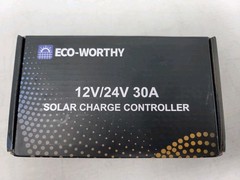 Eco-Worthy 12V/24V Solar Charge Controller #EW1907-30A.Brand New in Box.FREESHIP