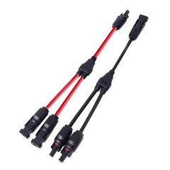 2PCS Solar Y Branch Connector Cable 30A 1000V PV Panel Parallel Adapter