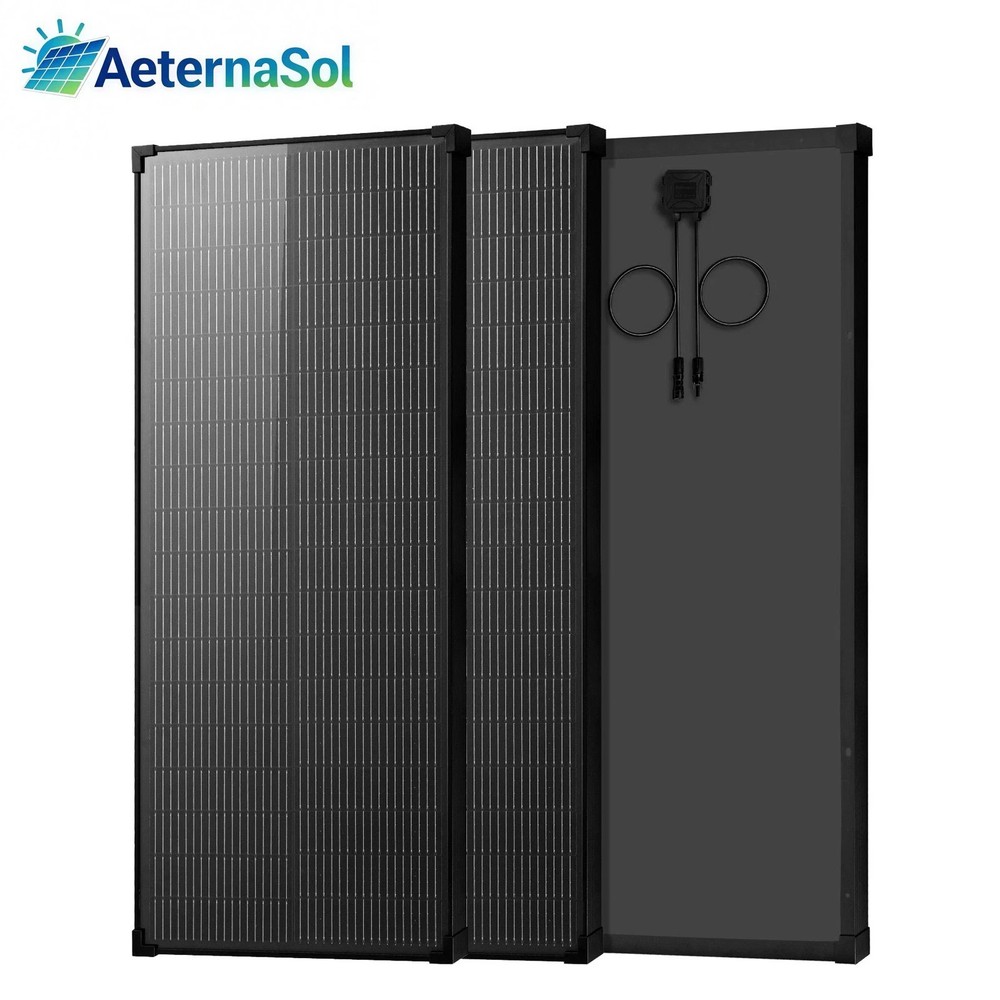 AeternaSol 200W (100W*2) Solar Panel Mono N-Type 18V PV Battery RV Home Off Grid