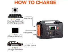 Estacion De Energia 200W Portatil Generador Solar 40800mAh Para Acampar Exterior
