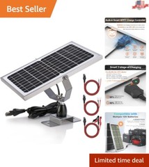Efficient 10W Waterproof Solar Panel Charger with Built-in MPPT Controller